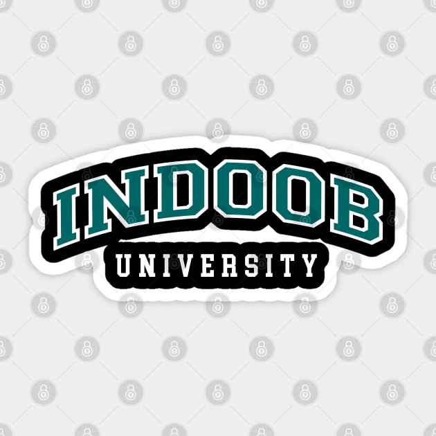 Indoob University Sticker by tsterling